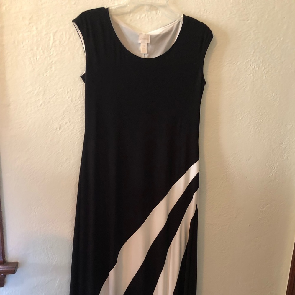 Maxi Black and White Dress
